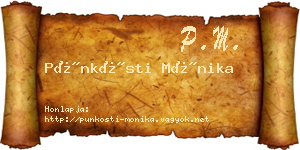 Pünkösti Mónika névjegykártya